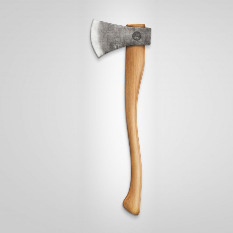 Natural finish axe